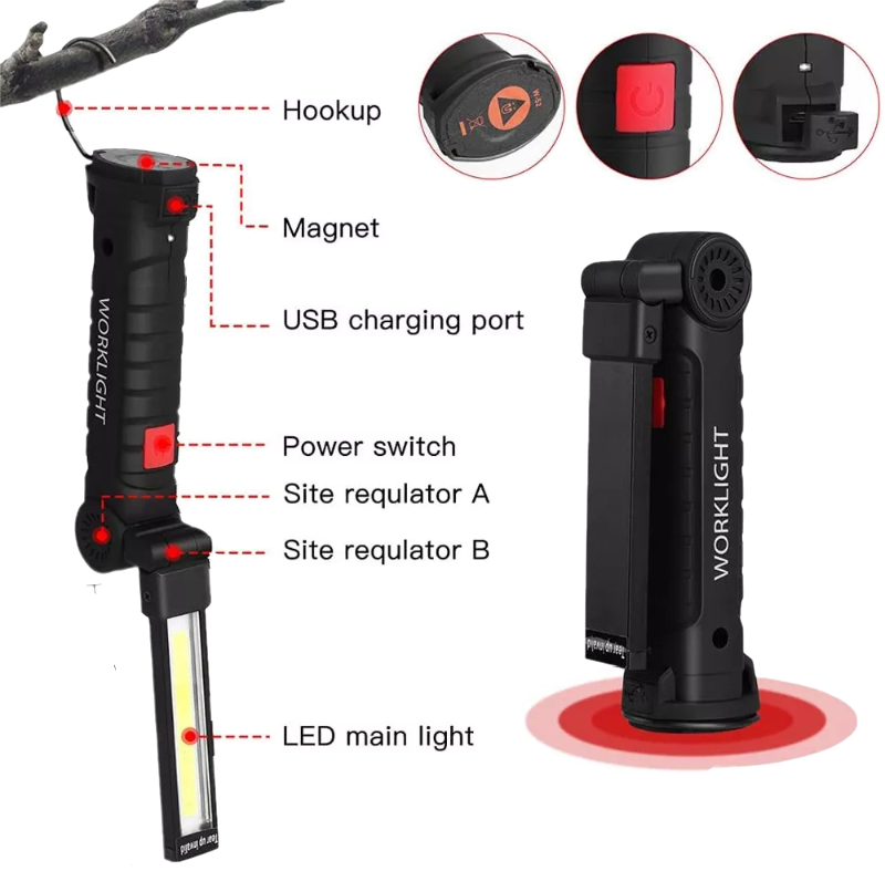 Magnetic Portable Flashlight